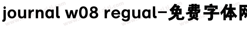 journal w08 regual字体转换